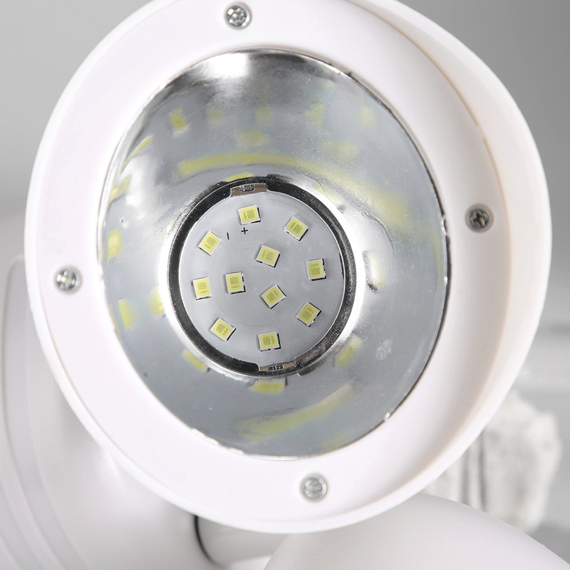 Outdoor Waterproof Double Lamp Head 22 LED Solar Power PIR