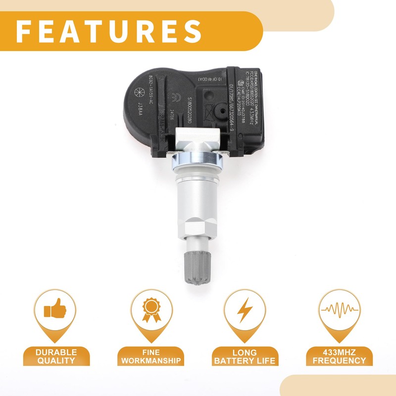 Partuto Tire Pressure Sensor No.8G921A159AC TPMS Sensor for Ford S-Max