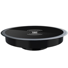 Cargador inalámbrico invisible, cargador inalámbrico de escritorio  15W Charger Invisible Pad - Estación de carga rápida, alfombra de carga de...     