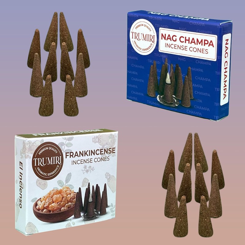 TRUMIRI Incense Cones - Combo Pack of 20 Cone Incense