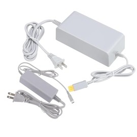 PEGLY 2-1 AC Adapter Compatible with Wii U Console and Wii U Gamepad, Power Console, and Gamepad Charger (for Both Console/Gamepad)