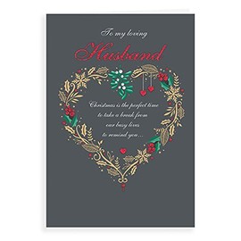 Regal Publishing Classic Christmas Card Husband - 9 x 6 inches C85422