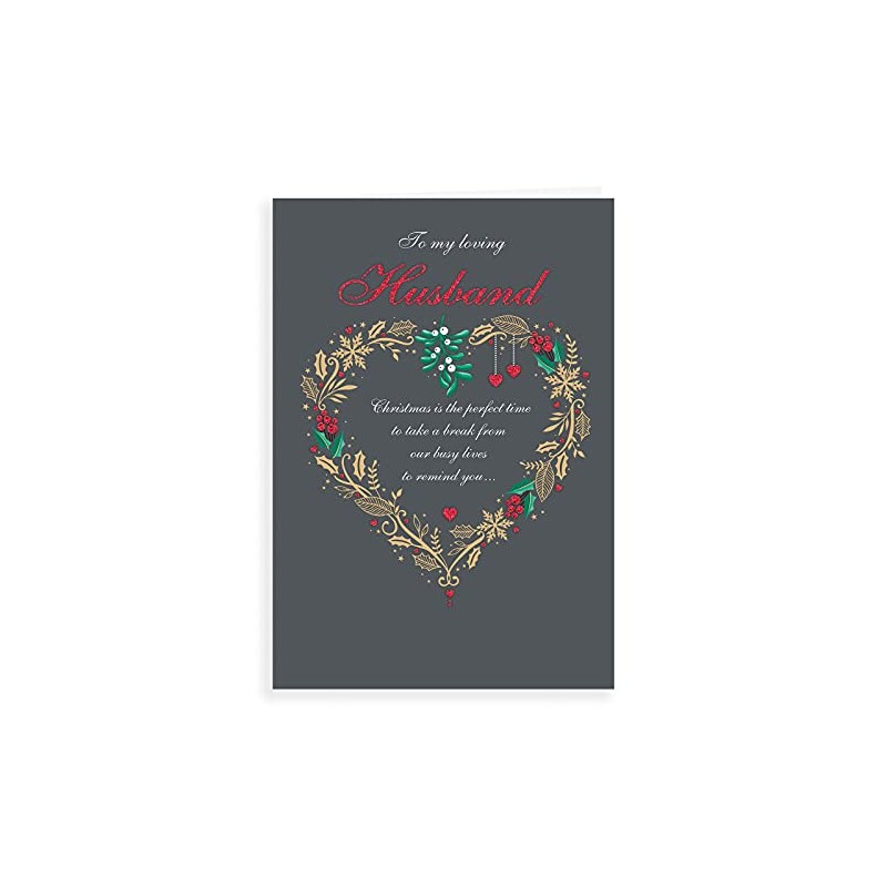 Regal Publishing Classic Christmas Card Husband - 9 x 6