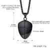 Put On The Full Armor of God Shield Necklace Black