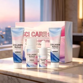 Facial Skincare Sets and Kits Travel Mini Anti-Aging Serum Face Wash Collagen Retinol with Toner Moisturizing Cream Size Essentials Gift for Women / 페이셜 스킨케어 세트 및 키트 여행용 미니 안티에이징 세럼 세안제 토너 보습 크림이 포함된 콜라겐 레티놀 사이즈 필수품 선물 여성용