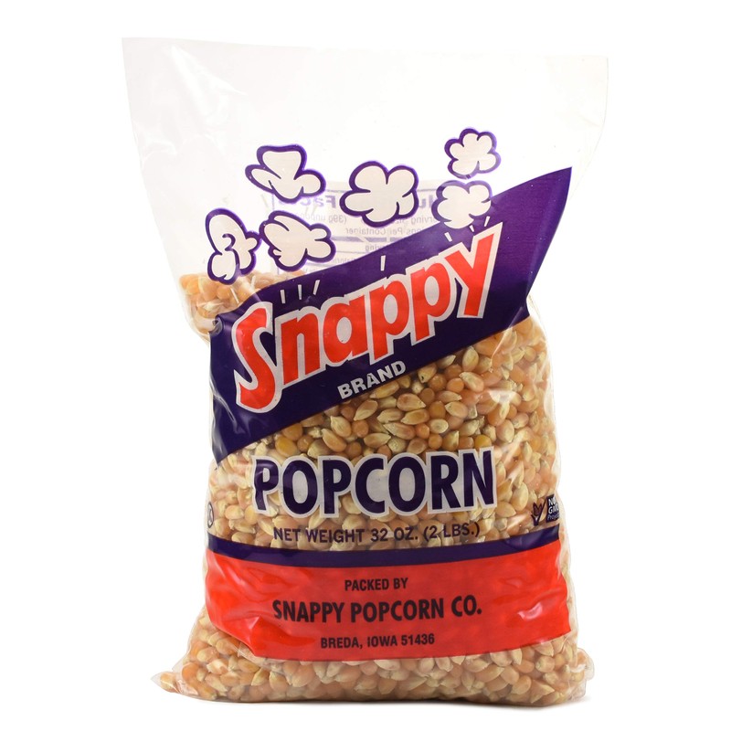 Snappy Yellow Popcorn Kernels for Popping with Pop corn Machine,