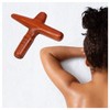 Asian Massage Wooden Cross, one piece incl. Trigger Point Guide