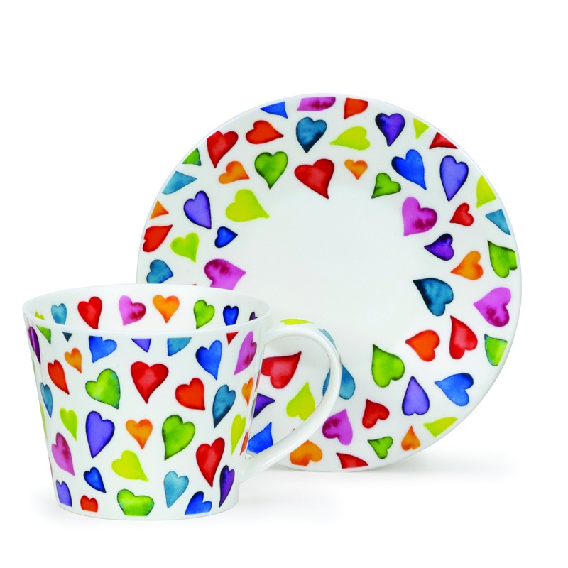 DUNOON Islay Warm Hearts Dunoon Tasse Untertasse