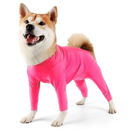 Dog Surgery Suit Female Spay Dog Onesie for Surgery Female Recovery Suit for Dogs Surgical Recovery Suit Male Neuter Dog Anti Shedding Suit Dog Body Suits After Surgery Pink/Medium