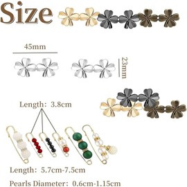 Yeanifeana 22 pinzasde botones De Jeans Ajustables, Alfileres De Botones De Jeans, Ajustador De Cintura De Pantalón, Botones De Ajustador De Jeans Extraíbles, Botón De Ajustador De Pantalón Sin (Rojo)