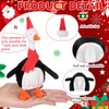 4 Sets 7 Inch Desk Goose Outfit for Christmas Winter,Warm