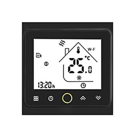 Wi-Fi Smart Thermostat Temperature Controller APP Control 5A Compatible with Alexa/Google Home Water/Gas Boiler Thermostats for Home Black Black WiFi-T