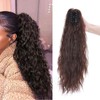 Real Fashion Corn Wavy Ponytail Extension Claw Clip 24" Long