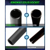 M14x1.5 Spike Lug Nut, Tire Spiked Black Lug Nuts Set