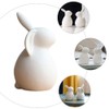 PRETYZOOM Ceramics Bunny Figurine Easter White Bunny Figurines Home Decor