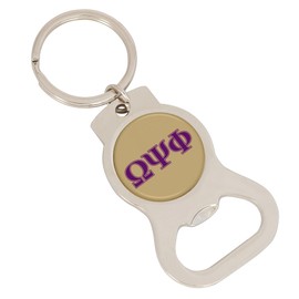 Desert Cactus Omega Psi Phi Bottle Opener Keychain OPP Omega Man D9 Divine Car Keys (Silver Bottle Opener Letter B)