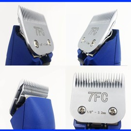 Yuwe Detachable Pet Dog Grooming Clipper Blades, Replacement Blades 7FC Ceramic Blade (Cutting Length 1/8” - 3.2mm)