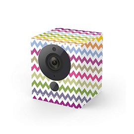 MightySkins Skin Compatible with Wyze Cam V2 - Rainbow Chevron | Protective, Durable, and Unique Vinyl Decal wrap Cover | Easy to Apply, Remove, and Change Styles | Made in The USA