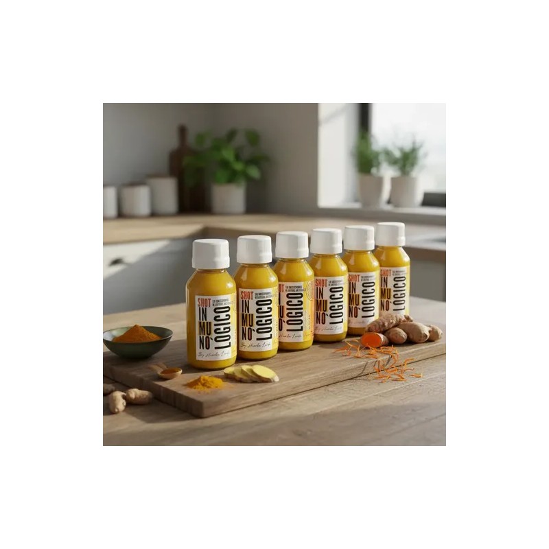 Shots Inmunológicos Cold Pressed Jengibre, Cúrcuma (14 Pack)