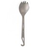 A.S.F. OUTDOOR Titanium Spreader Spoon with Carrying Hook 6.4 Inch