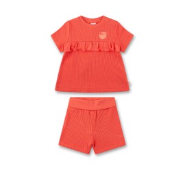Sanetta Baby Girls' 222132 Toddlers' Pajamas, Colour: Orange, 98