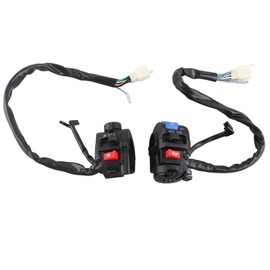 1 Pair Universal 7/8inch Motorcycle Handlebar Horn Turn Signal Light Start Control Switch Black