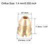 sourcing map 1.4mm Foam Orifice Nozzle Tip, Universal Thread Tips