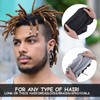 Double Layer Satin Bonnet for Men, Waterproof Bath Shower Cap