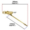 SPARES2GO 1/2" Part 1 Valve High Pressure Side Entry Toilet