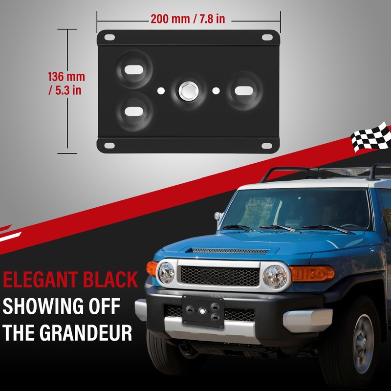No Drill Front License Frame Compatible with Toyota Tundra 2022-2024