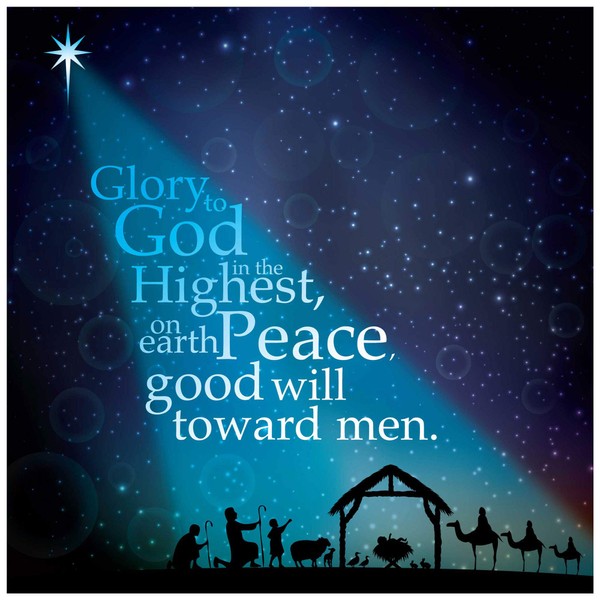 Christian Christmas cards, pack of 10 - Starlight Christmas cards