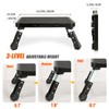 Folding Step Stool, Height Adjustable 1- Step 330lbs, Sturdy Portable
