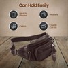 Fanny Pack Waist Bag Multifunction Genuine Leather Hip Bum Bag