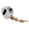 Identical key rekeyable shackle trailer hidden lock, concealed solid steel