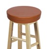 Shinnwa Bar Stool Cushion Leather Bar Stool Covers Round Waterproof