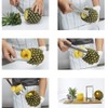 UPKOCH Pineapple Corer Stainless Steel Fruit Cutter Peeler Pineapple Cutter