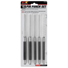 Performance Tool W758 5 Piece 8-Inch Long Pin Punch Set, 1 Pack