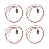 4pcs 2 Pin Pre-Wired Bosch Diesel Injector Connector Injector Plug