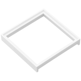 GIRA 028203 Intermediate Plate with Square Top Pure White, Glossy Cut-Out 50 x 50 mm