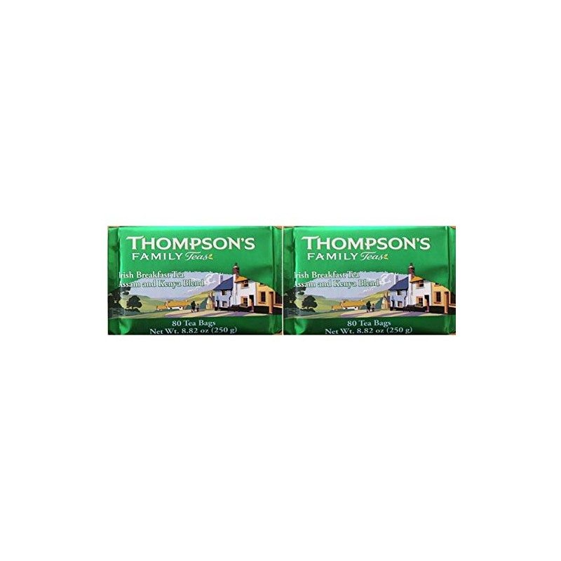 Thompson's Punjana Irish Breakfast 80 Teabags (8.82 Oz) (Pack of