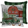 Briarwood Lane Christmas on The Farm Winter Pillow 17" x