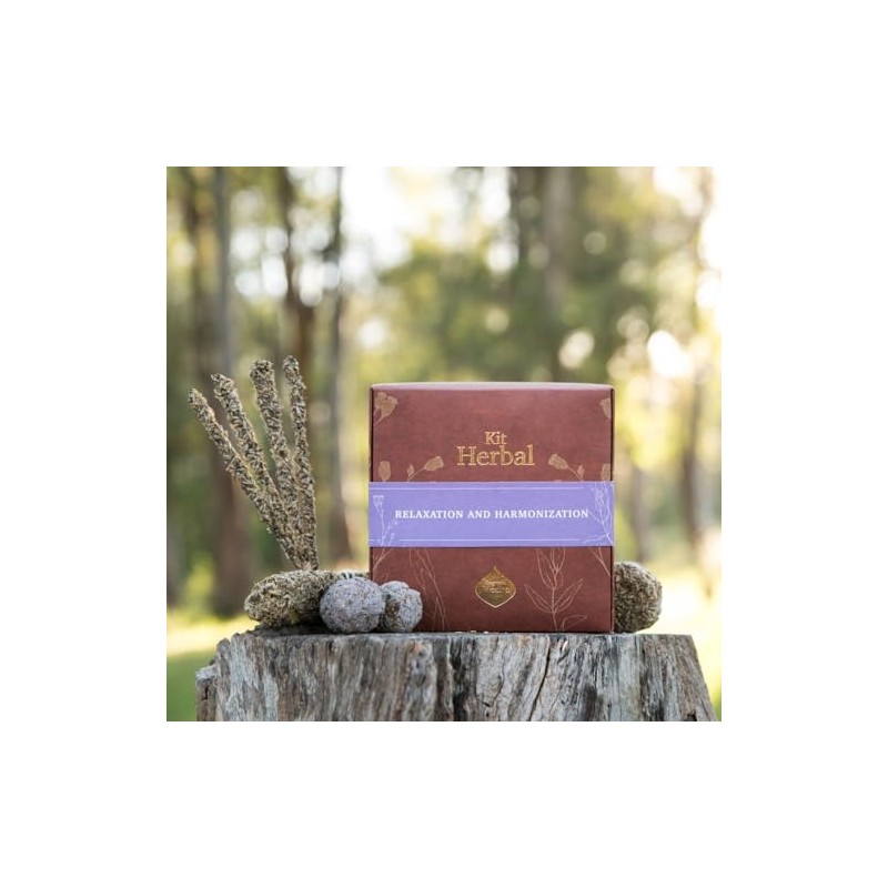 Herbal Kit Relaxation and Harmony, Lavender, Aromatherapy, Incense, Neutralises Energy,