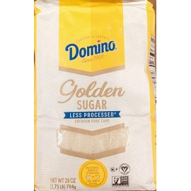 Domino 5x Domino Premium Pure Cane GOLDEN Sugar 28 oz / 1.75 Lb Bag - 5 PACK