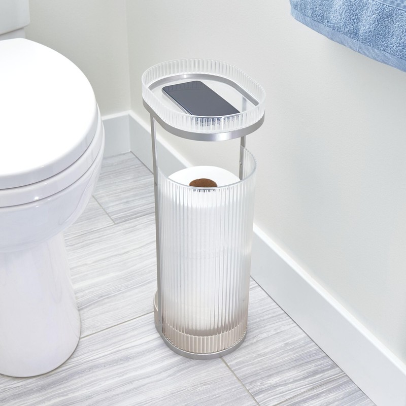 iDesign Toilet Paper Stand with Tray – Elemental Fusion –