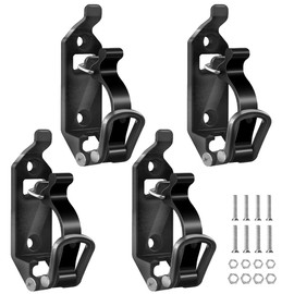 Afenau Pack of 4 Shovel Holders, Shovel Holder for Roof Racks, Zinc Alloy Shovel Holder Truck, Wall Shovel Holder, Roof Rack Accessories, Off-Road Accessories for Car, Boat, Truck, Tool Spade