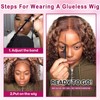 Wear and Go Glueless Wigs Bob Deep Wave Human Hair