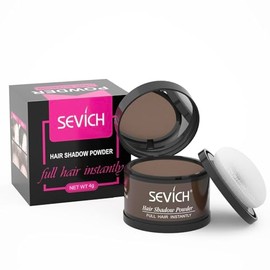 (Medium brown) - Instantly Hair Shadow - Sevich Hair Line Powder, Quick Cover Grey Hair Root Concealer with Puff Touch, 4g Medium Brown