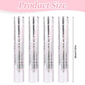 HIULLEN 4 Pack Confetti Cannon, 30cm Paper Poppers, Party Poppers, Multi-Coloured Glitter Party Confetti Poppers for Celebration Anniversary Baby Showers Christmas Birthday Weddings Parties