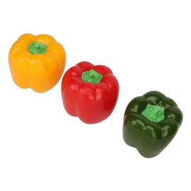 Dog Squeaky Chew Toys,Cute Pepper Shape Teeth Grinding,Cuddly Soft Toy for Dogs,Interactive Boredom Relief Bite Resistant Squeaky Squeeze Dog Toy for Medium Dogs