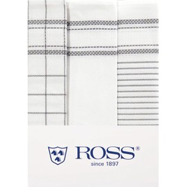 Ross - Cotton - 3 x Tea Towels in a Set (Silver)